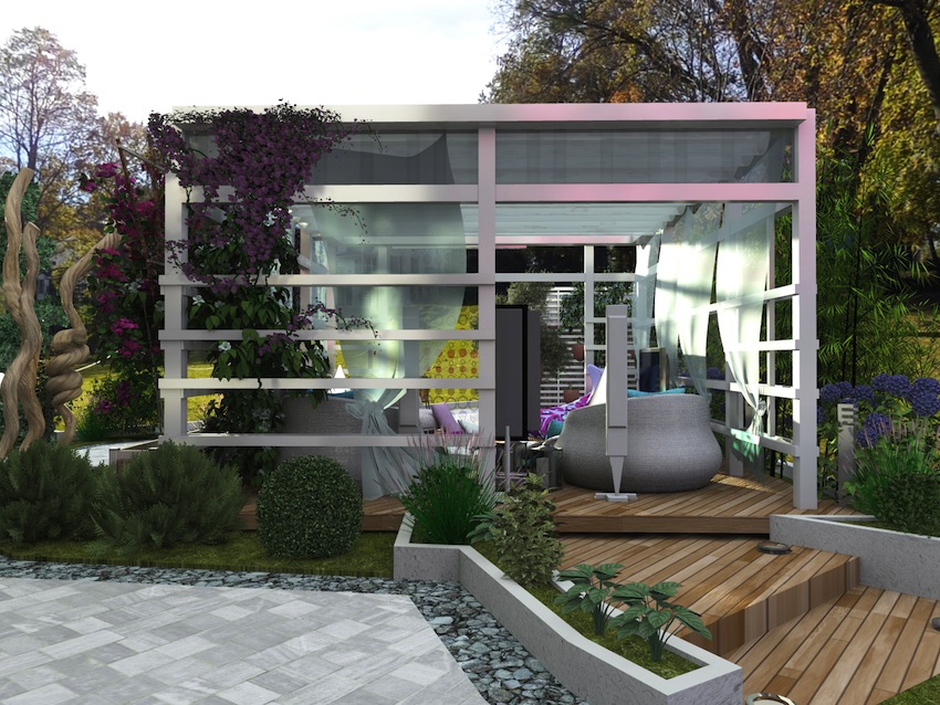Un piccolo giardino privato for Design giardini