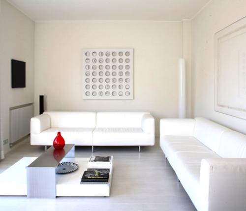 All-white design by Andrea Castrignano
