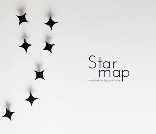 Star Map, star shaped coat rack