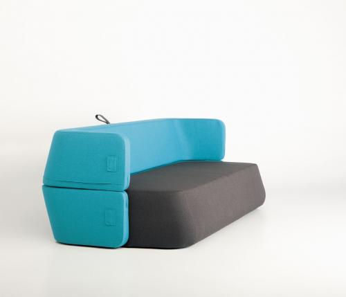 Revolve: Collapsible sofa