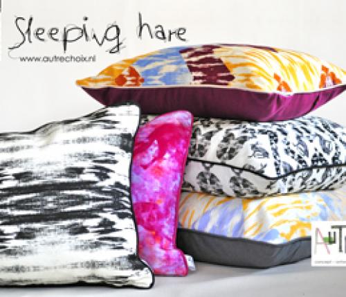 Sleeping Hare cushion collection