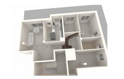 Appartamento su due piani