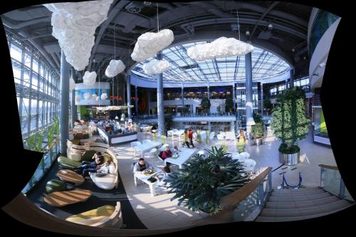 Restaurant area (foodcourt)  in Forum Shopping Centre in Gliwice, Poland