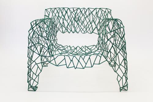 Glass Shanghai - green armchair