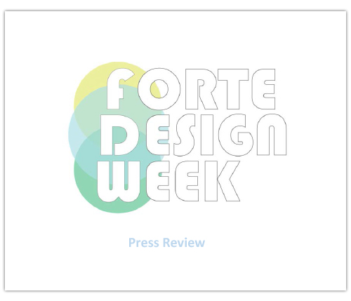Rassegna stampa Forte Design Week 2018